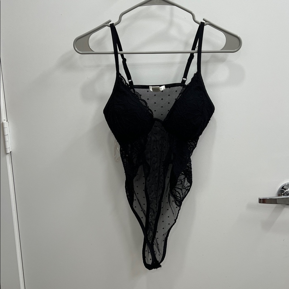Bozzolo Black Lace Bodysuit